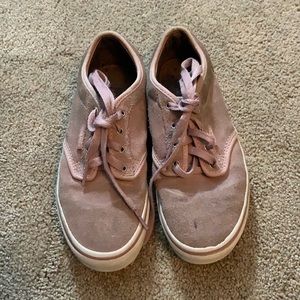 Girls VANS lavender sneakers. Size 2y.